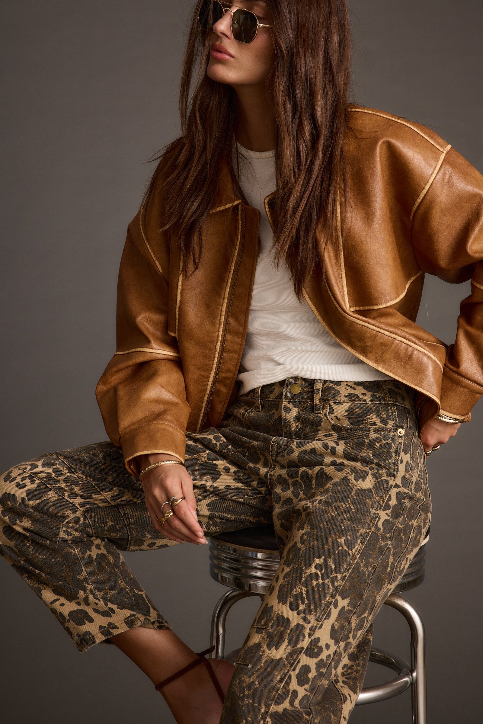 Muse Leopard Barrel Jeans - Image 12