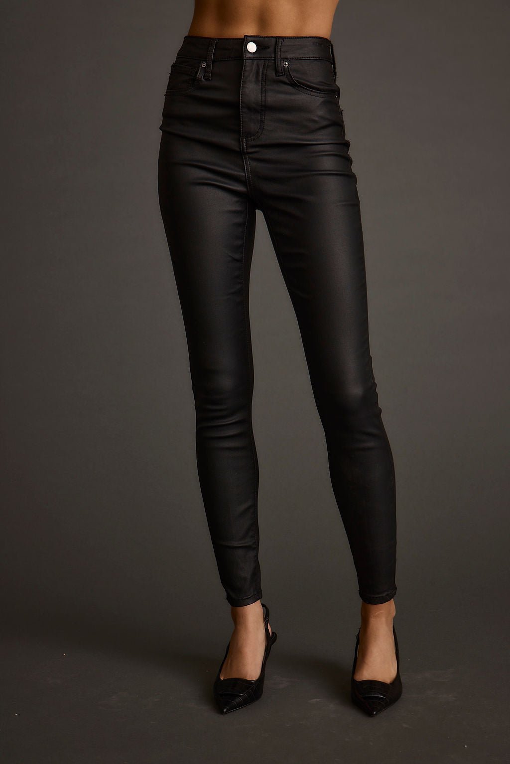 Nixon Black Coated Pants - Image 6
