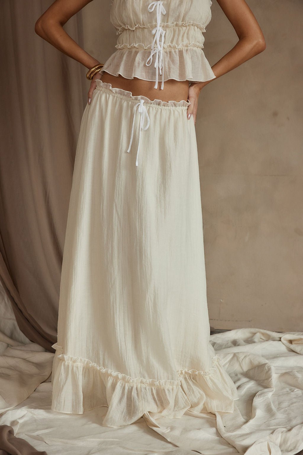 Dahlia Baby Yellow Maxi Skirt - Image 6