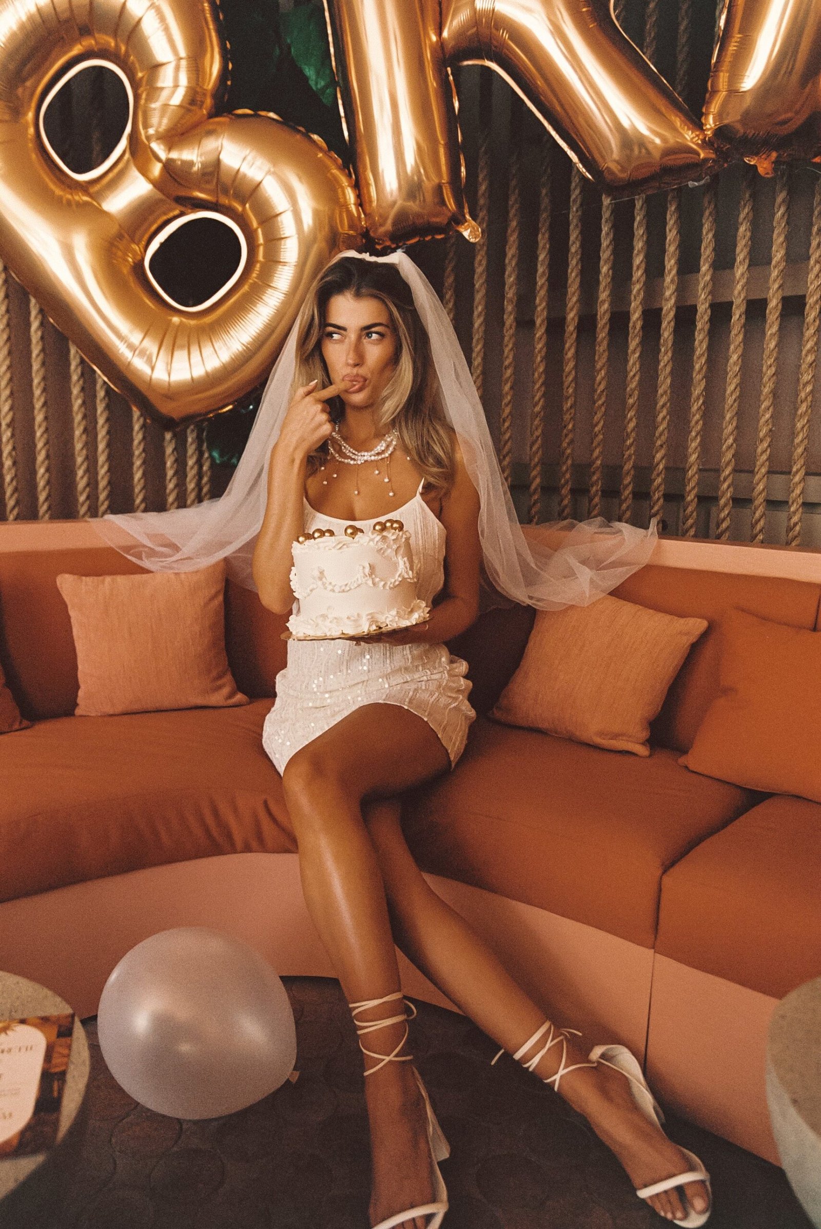 Solea White Sequin Mini Dress - Image 3