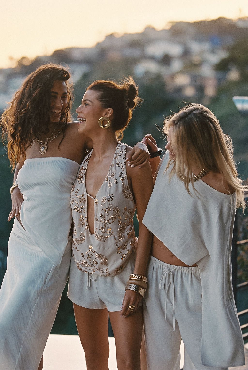 Belleza White Asymmetrical Skirt - Image 7