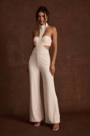 Princesa White Lace Jumpsuit