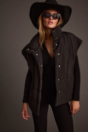 Summit Black Puffer Vest